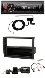 Автомагнитола Pioneer DAB Bluetooth USB для Fiat Ducato (2012–2015), с поддержкой кнопок на руле, черная