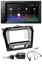 Pioneer DAB Lenkrad 2DIN Bluetooth USB Autoradio für Suzuki Vitara ab 2015