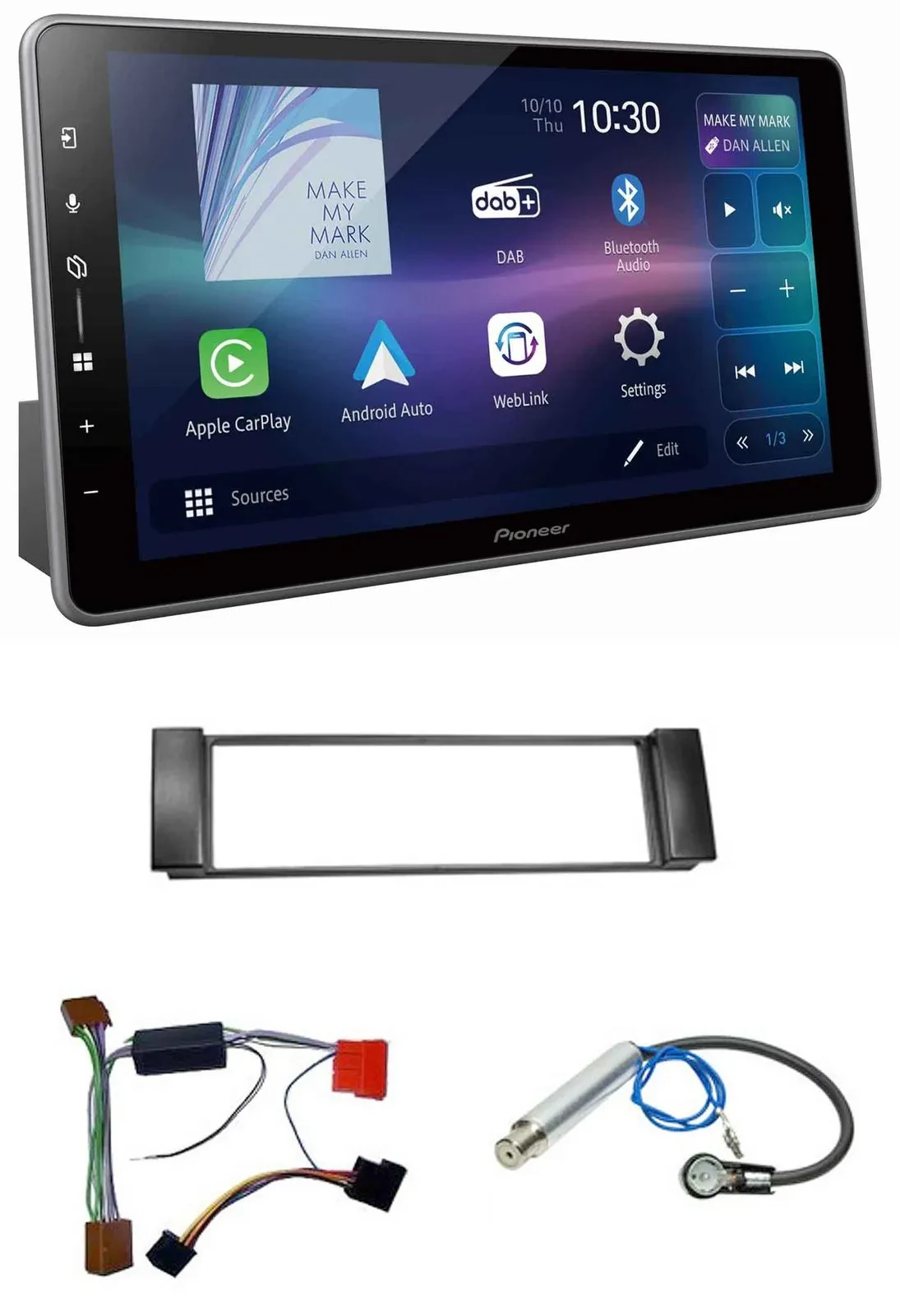 Pioneer Bluetooth USB DAB MP3 Autoradio für Audi A3 8L 00-03 A6 C5 00-04 Aktivsy