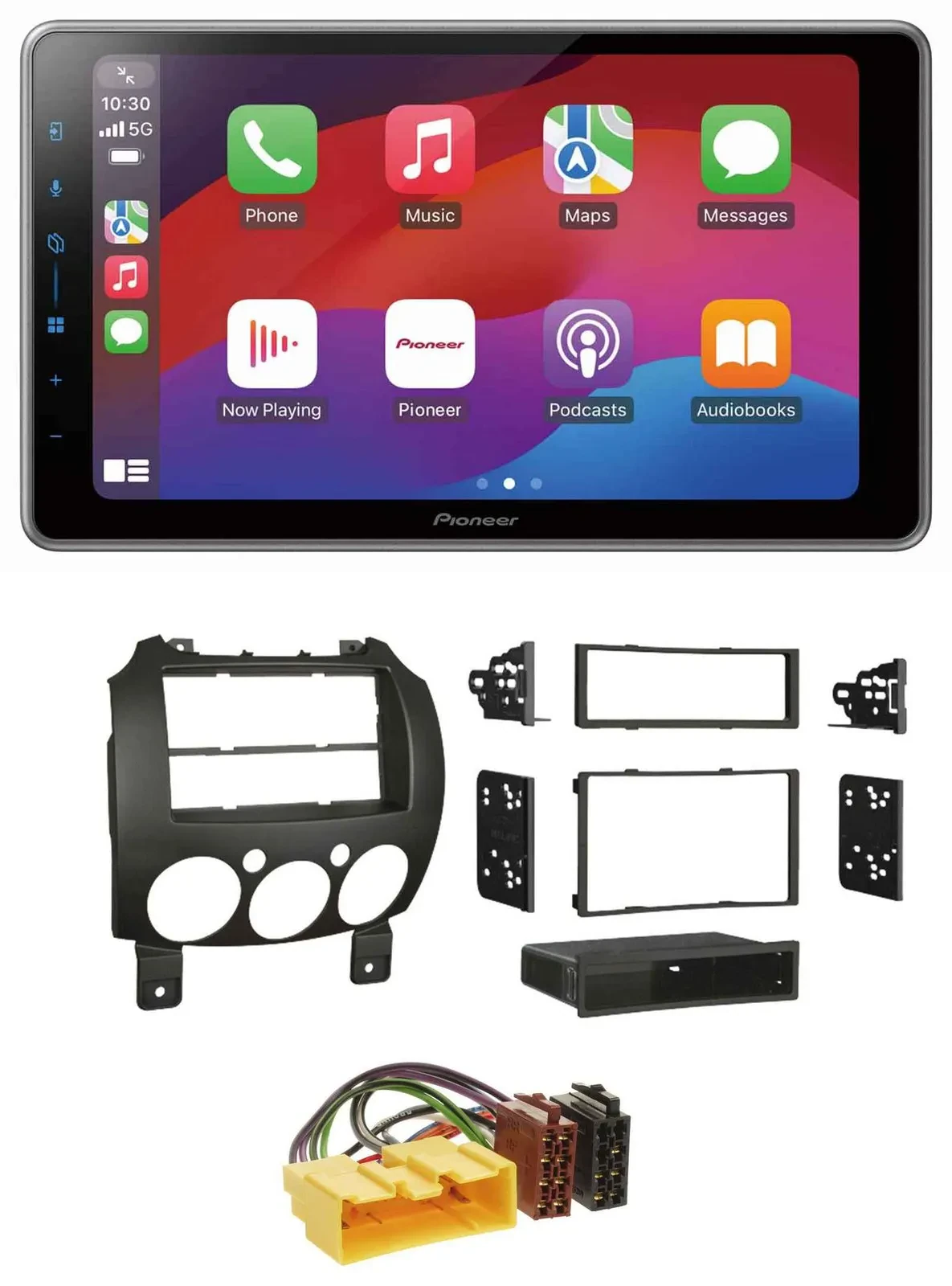 Pioneer MP3 USB DAB Bluetooth 2DIN Autoradio für Mazda 2 (ab 2007)