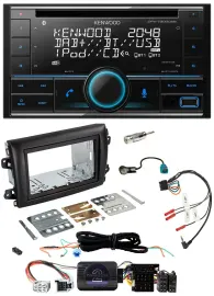 Kenwood CD 2DIN DAB USB Lenkrad Bluetooth Autoradio für Fiat Ducato Serie 8 ab 2