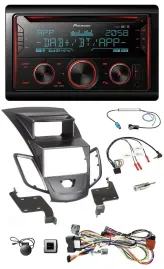 Автомагнитола Pioneer 2DIN, DAB, Bluetooth, USB, CD, для Ford Fiesta (2008)
