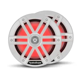 Rockford Fosgate M1-8 Color Optix 150W 8” 2-Way Marine Speakers White w/ Grilles