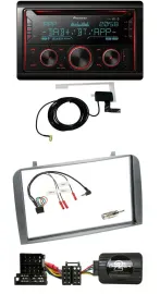 Автомагнитола для Alfa Romeo GT/147 Pioneer 2 DIN DAB USB CD Bluetooth, поддержка управления с руля