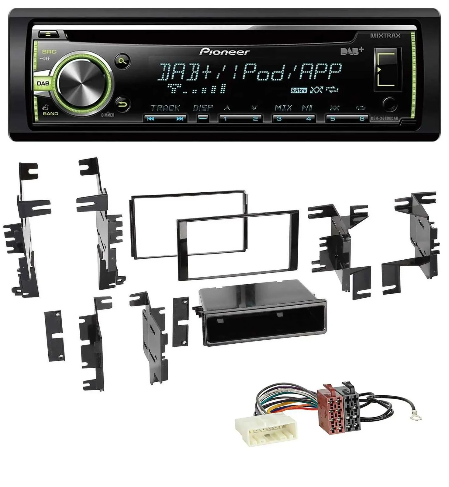Pioneer DAB USB MP3 AUX CD Autoradio für Nissan Cube ab 09 Frontier ab 13 Juke a