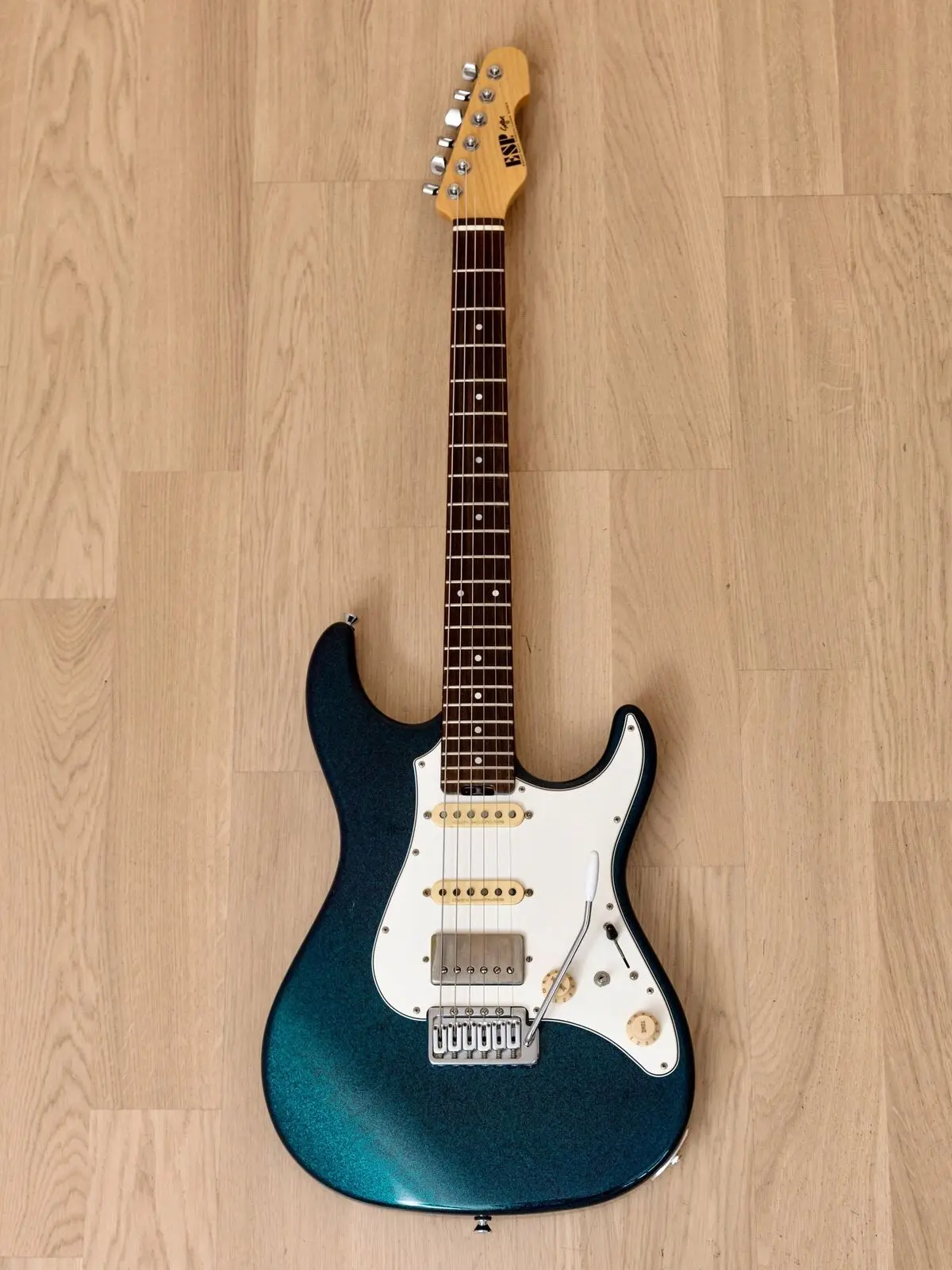 ESP Snapper AL/R Superstrat HSS Brass Blue Metalflake w/case Japan 2009  купить в SKIFMUSIC | 500389