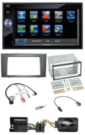 Blaupunkt 2DIN Bluetooth TMC USB Lenkrad SD Navigation für Ford Mondeo 2003-2007