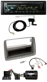 Pioneer MP3 Lenkrad CD USB DAB Autoradio für Fiat Panda 04-10 169 grau