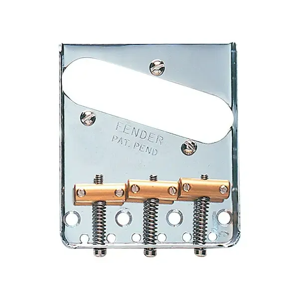 Бридж фиксированный Fender Vintage Tele 3-Saddle Bridge Chrome