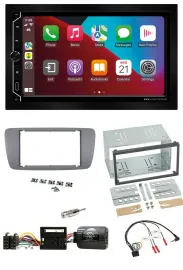 ESX 2DIN DAB USB Lenkrad Bluetooth Autoradio für Seat Ibiza ab 08 conemaragrau