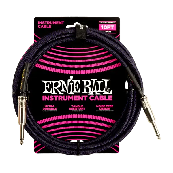 Инструментальный кабель Ernie Ball 6393 3м Purple Black