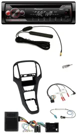 Pioneer CD USB Lenkrad DAB MP3 Autoradio für Opel Astra J 2009-2016 Perl schwarz