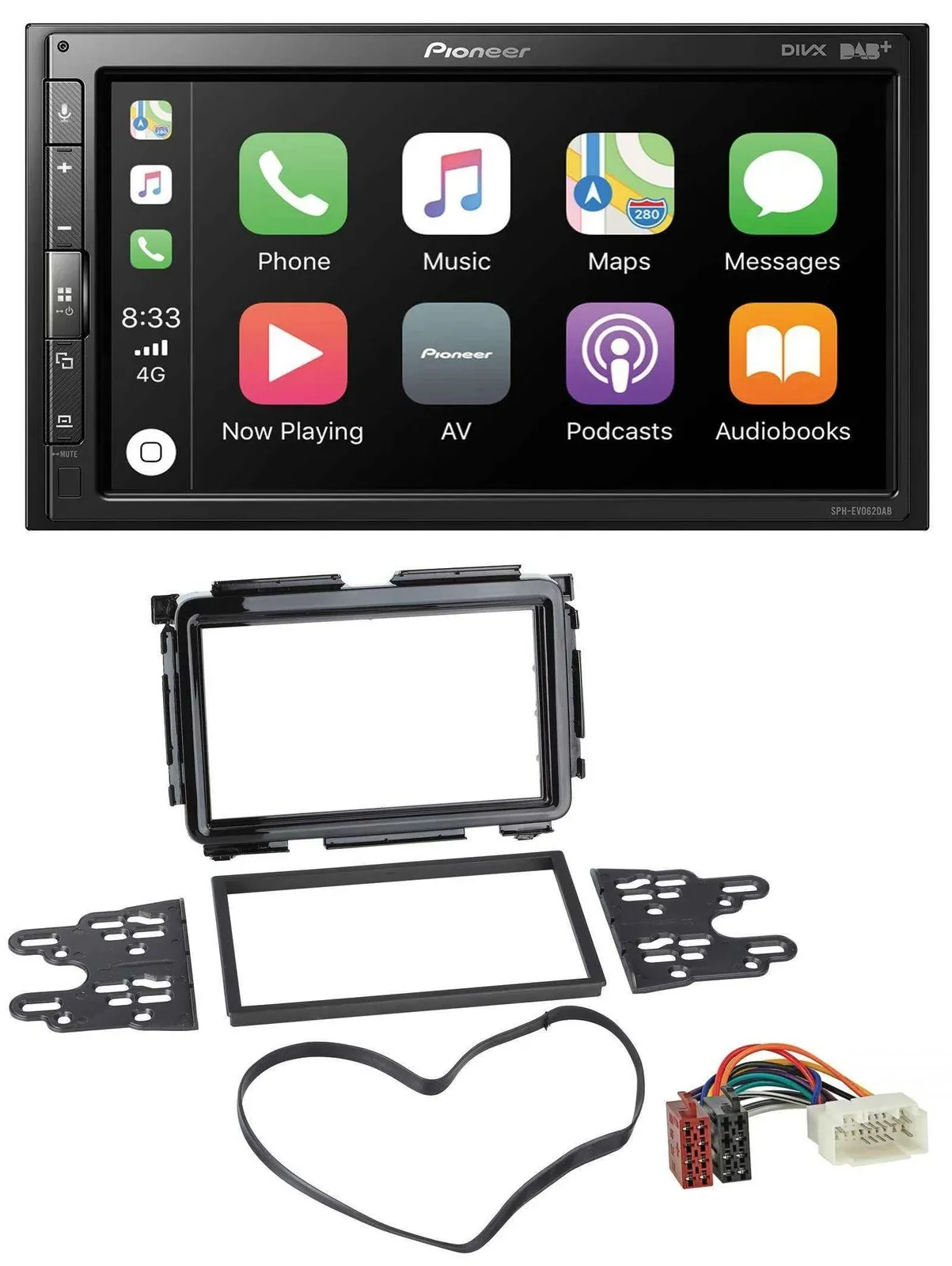 Pioneer USB MP3 DAB 2DIN Bluetooth Autoradio für Honda HR-V (RU, ab 2015)