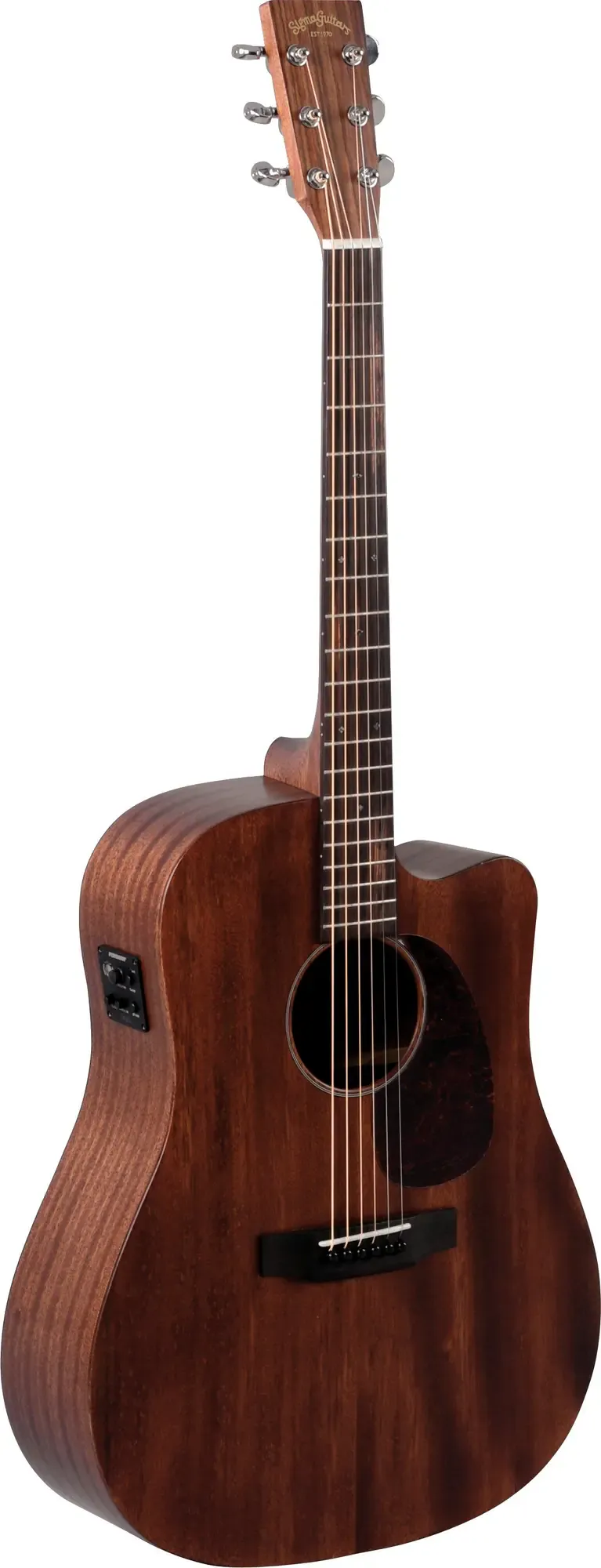 Электроакустическая гитара Sigma Guitars DMC-15E Dreadnought All-Mahogany Satin Natural