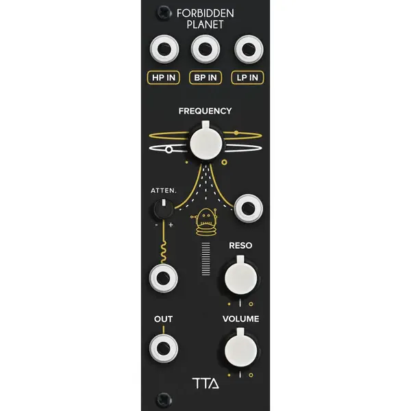 Модульный студийный синтезатор Tiptop Audio Forbidden Planet Analog Filter Eurorack Module, Black