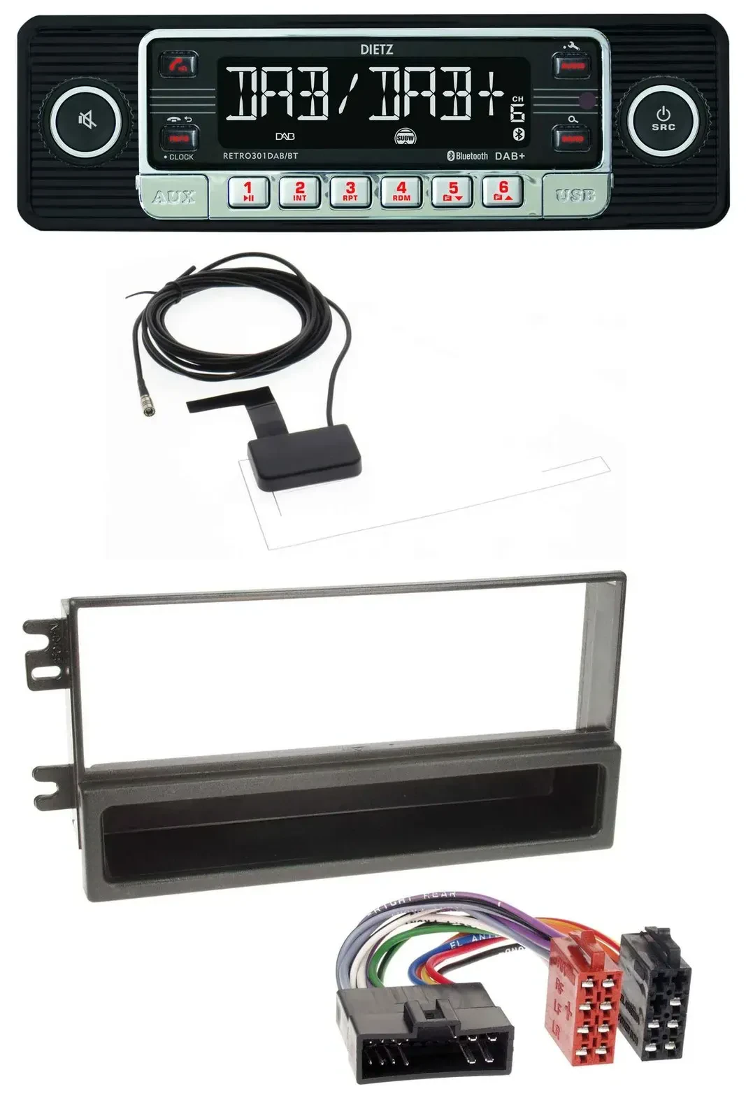 Автомагнитола для Kia Sportage I (2000–2005) Dietz DAB, Bluetooth, USB, MP3