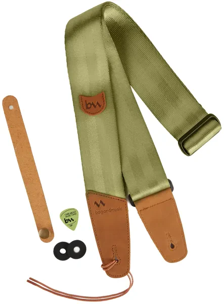 Ремень для гитары Bag&Music AKSS56 Strap Lite Olive