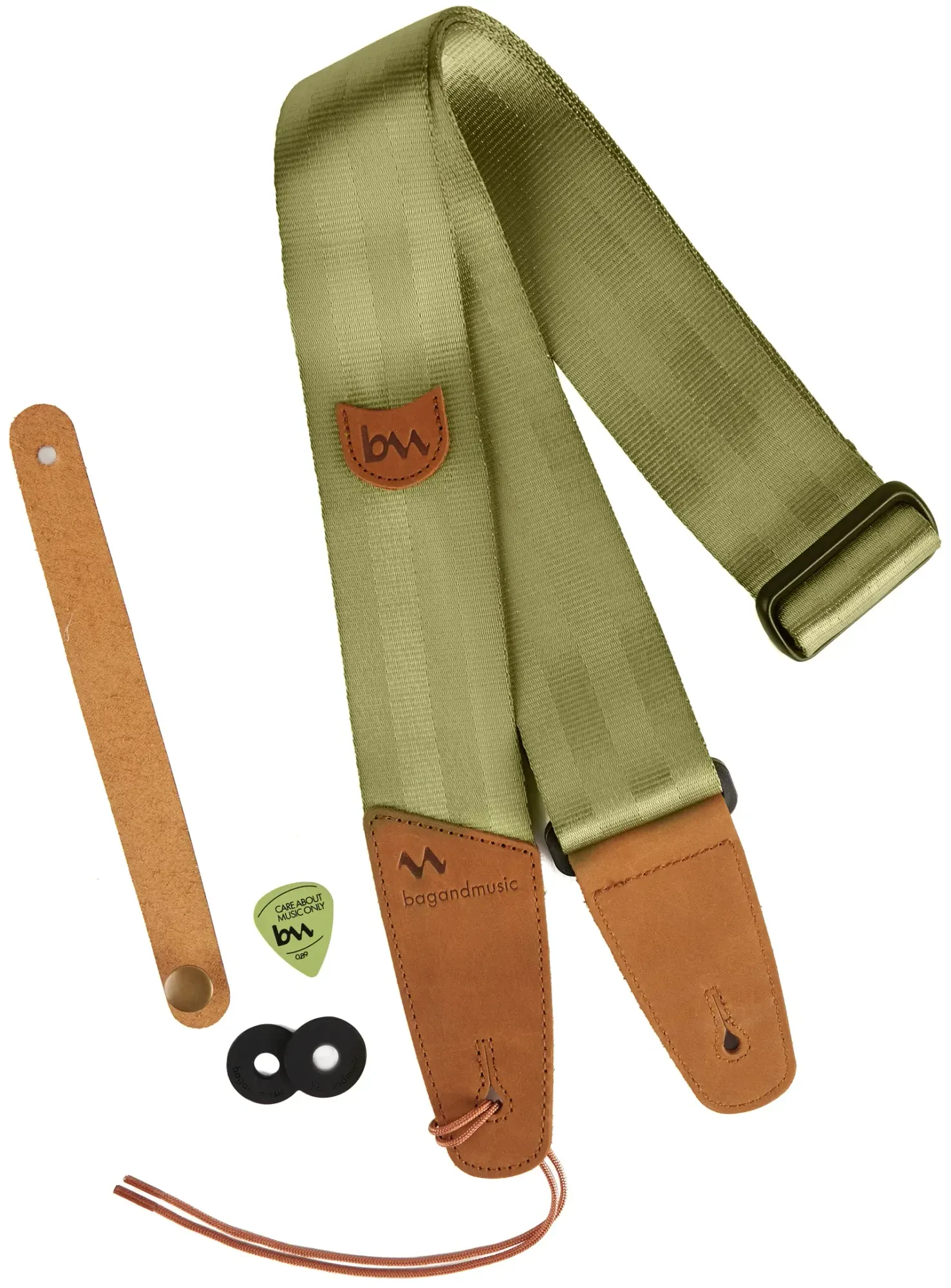 Ремень для гитары bagandmusic AKSS56 Strap Lite Olive