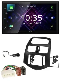 JVC DAB 2DIN MP3 Bluetooth USB Autoradio für Chevrolet Spark KLM 2012-2013