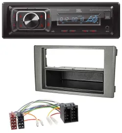 JBL SD AUX MP3 USB Bluetooth Autoradio für Iveco Daily (06-14) dunkelgrau