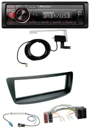 Pioneer 1DIN MP3 DAB USB AUX Autoradio für Citroen C1 Peugeot 107 Fakra Phantome