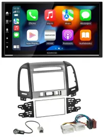 Kenwood DAB USB Bluetooth 2DIN MP3 Autoradio für Hyundai Santa Fe 3 Schalter 06-