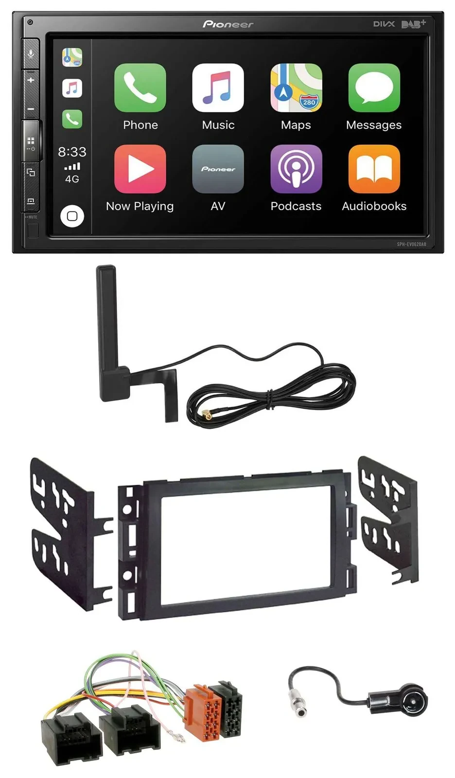 Pioneer USB 2DIN Bluetooth DAB MP3 Autoradio für Chevrolet Equinox Impala Monte