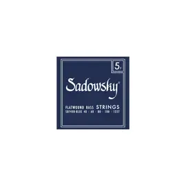 Струны для бас-гитары SADOWSKY Blue Label Stainless Steel Flatwound - 5-040-125