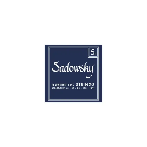 Струны для бас-гитары SADOWSKY Blue Label Stainless Steel Flatwound - 5-040-125