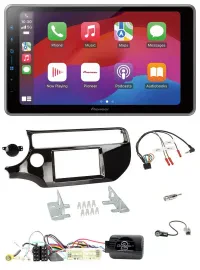 Pioneer Lenkrad USB DAB Bluetooth 2DIN Autoradio für Kia Rio UB 2017-2023 piano