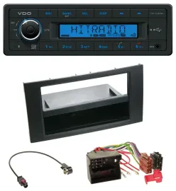 Автомагнитола для Ford Fusion/Transit/Kuga (2005–2012) VDO Bluetooth, USB, AUX, MP3 черная