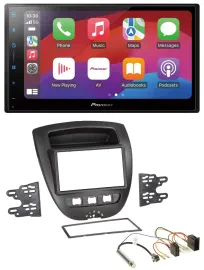 Pioneer DAB USB MP3 Bluetooth 2DIN Autoradio für Peugeot 107 Citroen C1 Toyota A