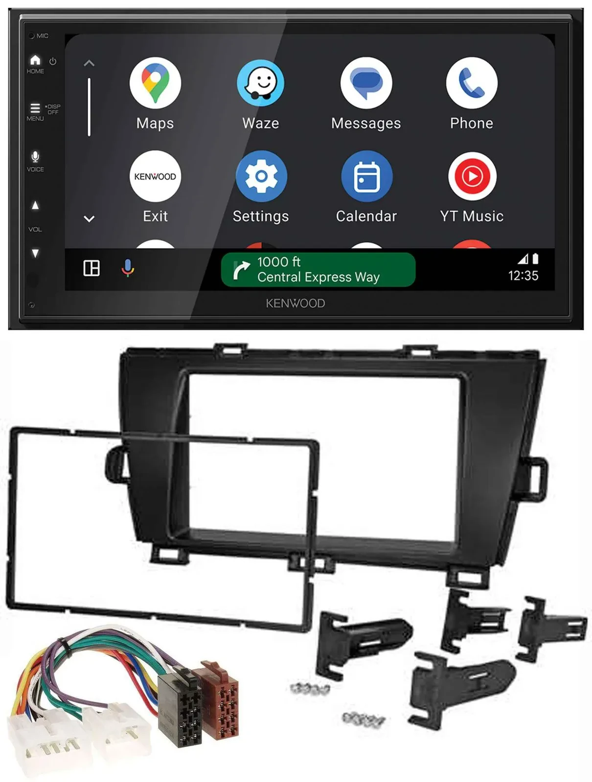 Kenwood DAB Bluetooth USB MP3 2DIN Autoradio für Toyota Prius (2009-2012)