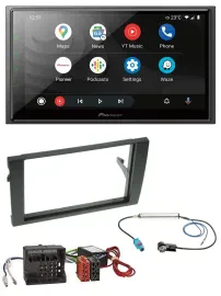 Pioneer USB 2DIN DAB MP3 Bluetooth Autoradio für Audi A4 B7 04-08 Aktivsystem MO