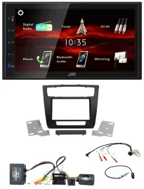 JVC USB Bluetooth Lenkrad DAB 2DIN Autoradio für BMW 1er Aktiv aut. Klima E87/E8
