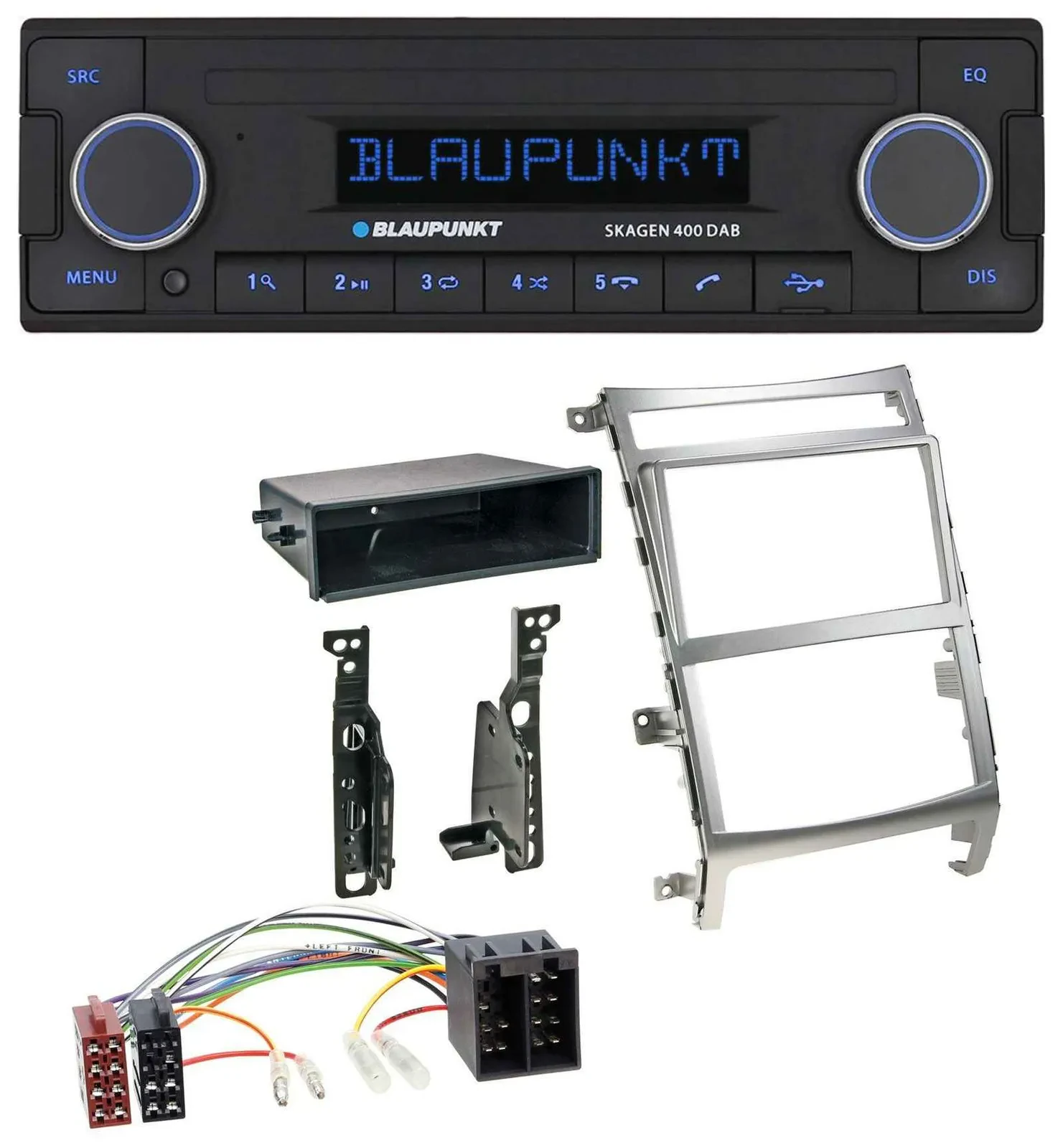 Blaupunkt DAB USB Bluetooth MP3 Autoradio für Hyundai ix55 (2009-2012) silber