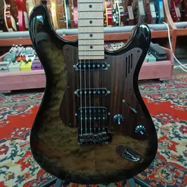 Электрогитара U-One by Magneto US-11PM Stratocaster HSS Quilt Maple Transparent Black