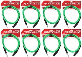 Коммутационный кабель Rockville RCXFB6G Green 1.8 м (8 штук)