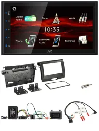 JVC USB Bluetooth Lenkrad DAB 2DIN Autoradio für Ford Ranger 2AB ab 04/2015