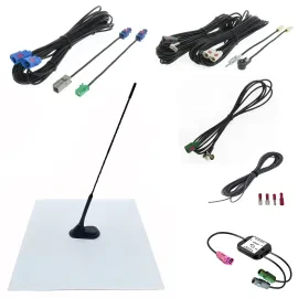 Dietz Antennenträger-Set A3 T3 UKW DAB+ GPS DVB-T2 43cm Stab 7,5m Kabel A3LT3L75