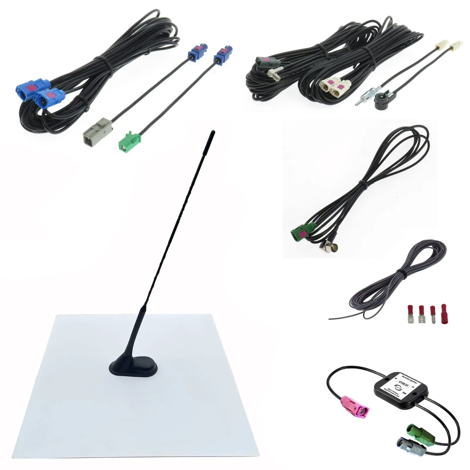 Dietz Antennenträger-Set A3 T3 UKW DAB+ GPS DVB-T2 43cm Stab 7,5m Kabel A3LT3L75