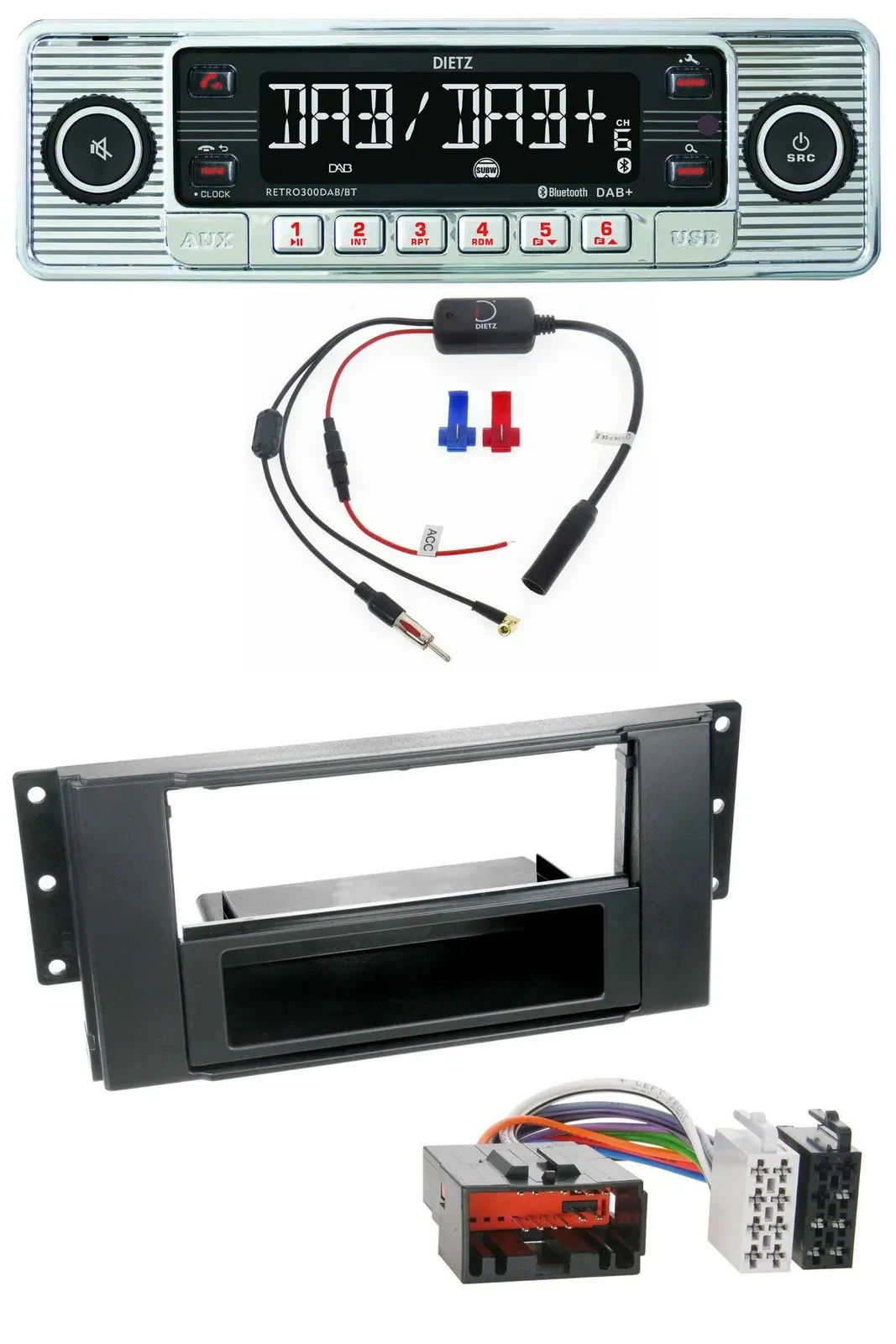 Dietz DAB USB MP3 Bluetooth Autoradio für Land Rover Freelander 2007-2010