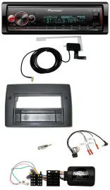 Pioneer Bluetooth DAB USB Lenkrad Autoradio für Fiat Stilo 2001-2007 Profi Ablag