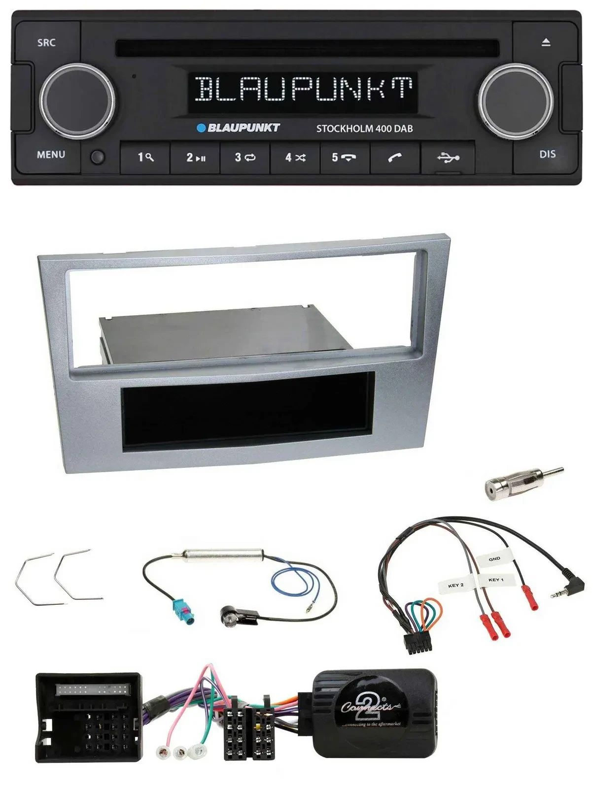 Blaupunkt Lenkrad Bluetooth DAB CD USB Autoradio für Opel Astra H Zafira B Corsa