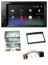 Pioneer Bluetooth MP3 USB 2DIN DAB DVD Autoradio für Porsche Boxster 1996-2004
