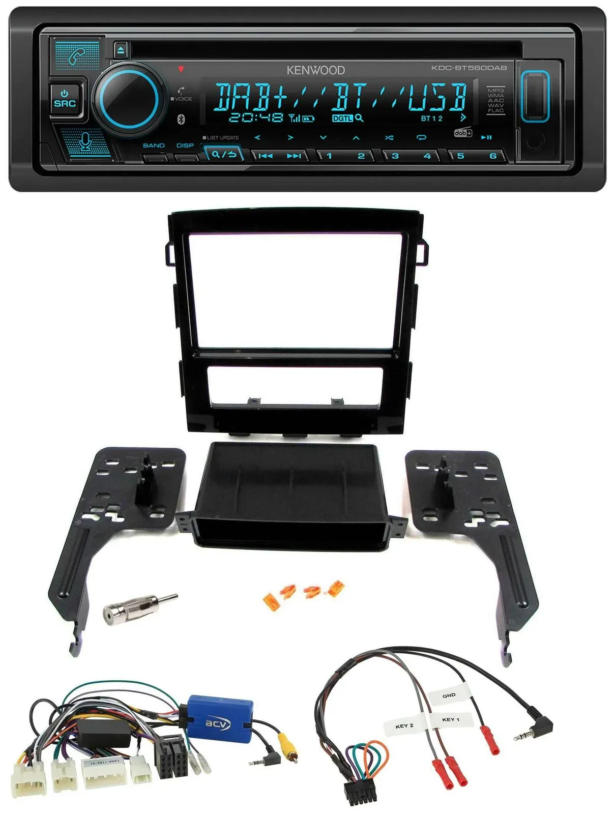 Kenwood Bluetooth DAB CD Lenkrad USB Autoradio für Subaru Impreza ab 2018