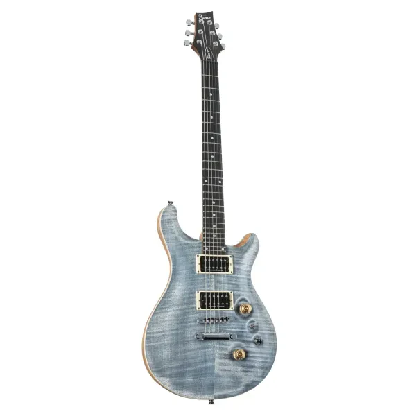 Forum IV Modern Serie M E-Gitarre, Humbucker, Riegelahorndecke, Stonewashed Blue