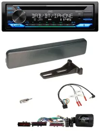 JVC Bluetooth Lenkrad USB DAB CD Autoradio für Ford Mondeo Focus anthrazit