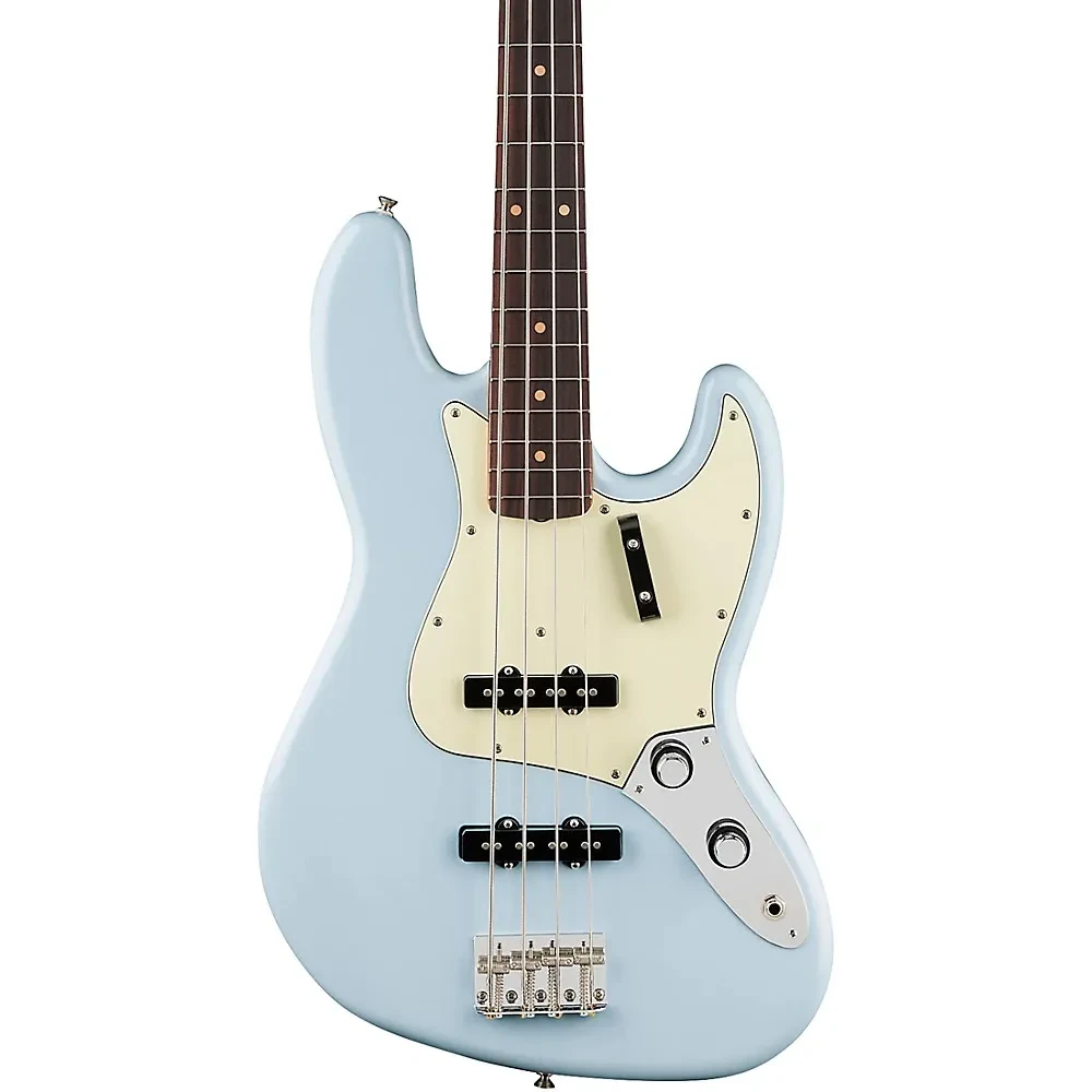 Бас-гитара Fender Vintera III Early '60s Jazz Bass 4-струнная, голубой (Sonic Blue) с чехлом