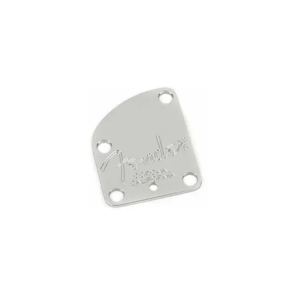 Пластина для крепления грифа Fender 4-Bolt Neck Plate for American Deluxe Guitars ('04-Present) Chrome